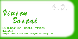 vivien dostal business card